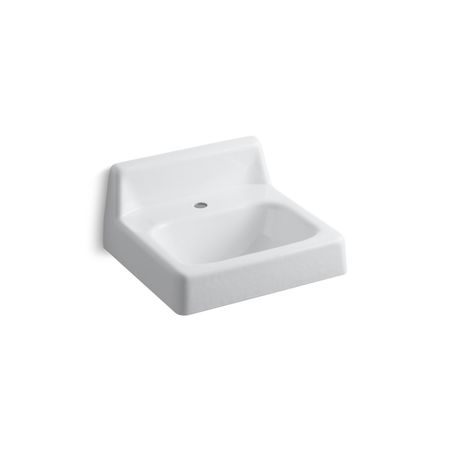 KOHLER Hudson 19" X 17" Wall-Mount Bathroom Sink With Single Faucet Hole 2805-0